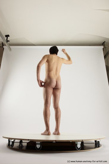 Nude Man White Standing poses - ALL Slim Short Brown Standing poses - simple Multi angles poses Realistic