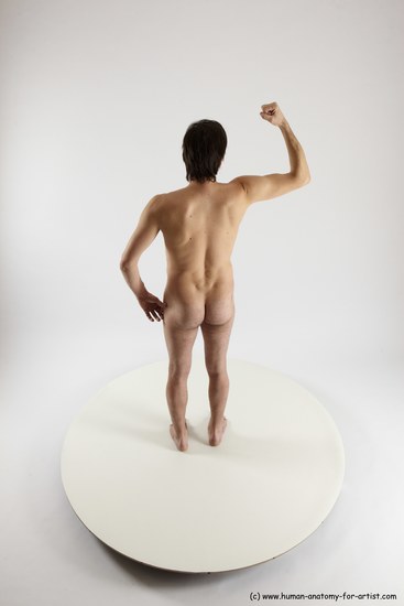 Nude Man White Standing poses - ALL Slim Short Brown Standing poses - simple Multi angles poses Realistic