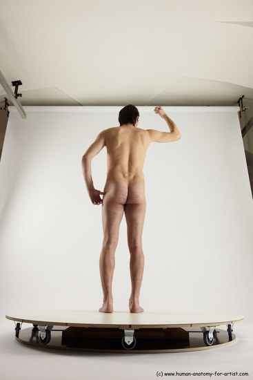 Nude Man White Standing poses - ALL Slim Short Brown Standing poses - simple Multi angles poses Realistic