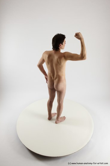 Nude Man White Standing poses - ALL Slim Short Brown Standing poses - simple Multi angles poses Realistic