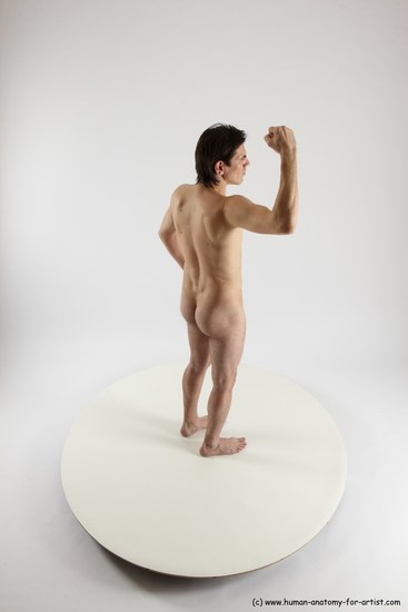 Nude Man White Standing poses - ALL Slim Short Brown Standing poses - simple Multi angles poses Realistic