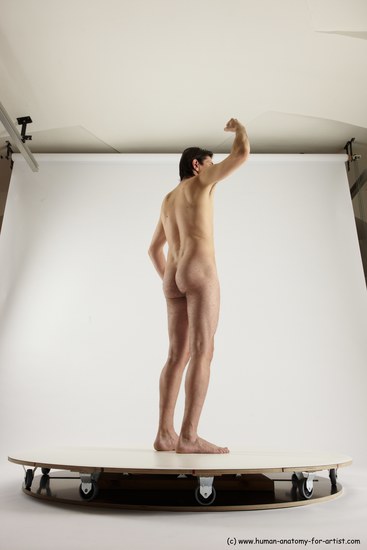 Nude Man White Standing poses - ALL Slim Short Brown Standing poses - simple Multi angles poses Realistic