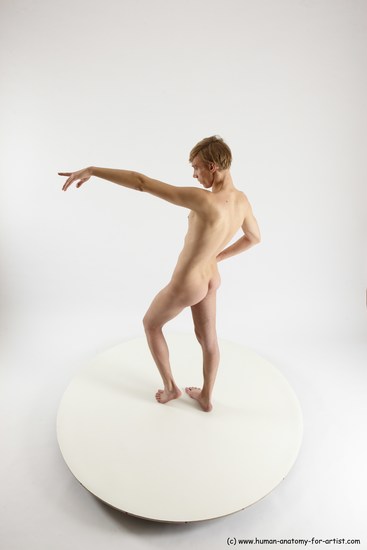 Nude Man White Standing poses - ALL Underweight Medium Brown Standing poses - simple Multi angles poses Realistic