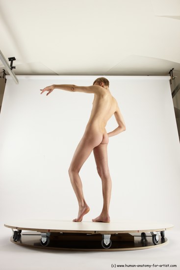 Nude Man White Standing poses - ALL Underweight Medium Brown Standing poses - simple Multi angles poses Realistic