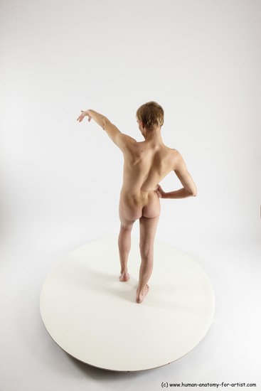 Nude Man White Standing poses - ALL Underweight Medium Brown Standing poses - simple Multi angles poses Realistic