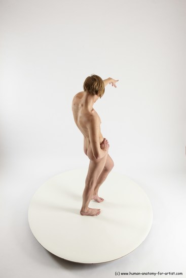 Nude Man White Standing poses - ALL Underweight Medium Brown Standing poses - simple Multi angles poses Realistic