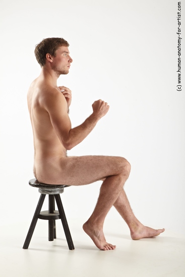 Nude Man White Standing poses - ALL Slim Brown Standing poses - simple Realistic