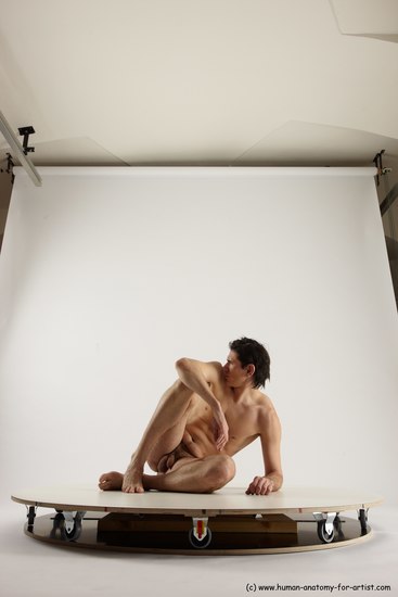 Nude Man White Standing poses - ALL Slim Short Brown Standing poses - simple Multi angles poses Realistic