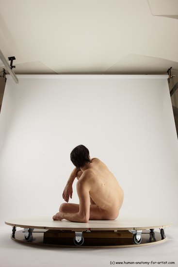 Nude Man White Standing poses - ALL Slim Short Brown Standing poses - simple Multi angles poses Realistic