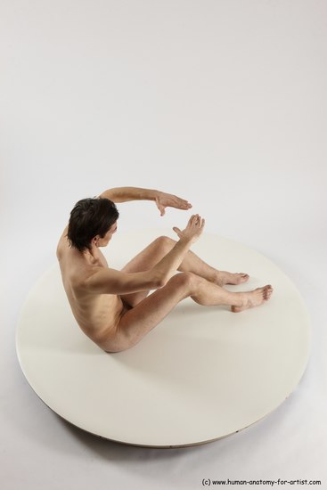 Nude Man White Standing poses - ALL Slim Short Brown Standing poses - simple Multi angles poses Realistic