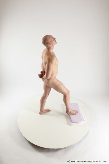 Nude Man White Standing poses - ALL Slim Bald Standing poses - simple Multi angles poses Realistic