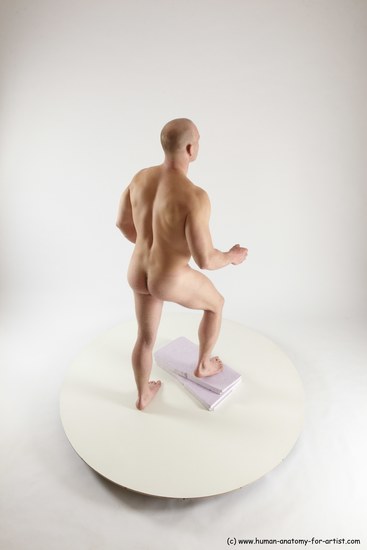 Nude Man White Standing poses - ALL Slim Bald Standing poses - simple Multi angles poses Realistic