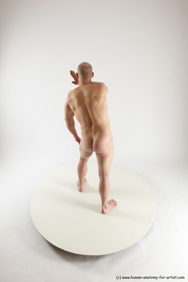 Nude Man White Standing poses - ALL Slim Bald Standing poses - simple Multi angles poses Realistic