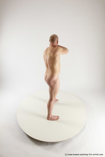 Nude Man White Standing poses - ALL Slim Bald Standing poses - simple Multi angles poses Realistic