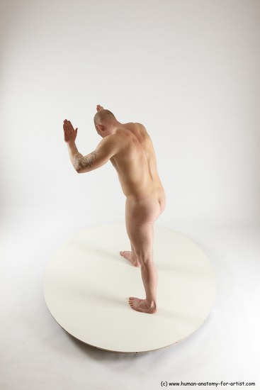 Nude Man White Standing poses - ALL Slim Bald Standing poses - simple Multi angles poses Realistic