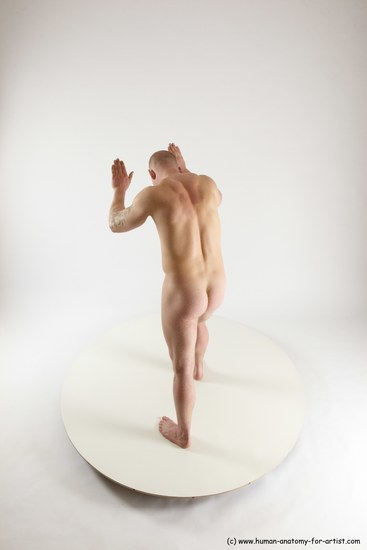 Nude Man White Standing poses - ALL Slim Bald Standing poses - simple Multi angles poses Realistic