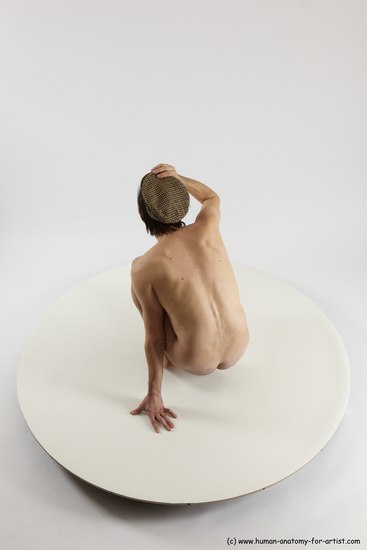 Nude Man White Standing poses - ALL Slim Short Brown Standing poses - knee-bend Multi angles poses Realistic