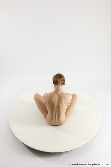 Nude Man White Sitting poses - simple Underweight Medium Brown Sitting poses - ALL Multi angles poses Realistic