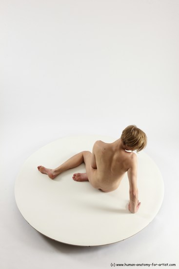 Nude Man White Sitting poses - simple Underweight Medium Brown Sitting poses - ALL Multi angles poses Realistic