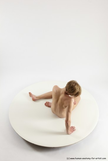 Nude Man White Sitting poses - simple Underweight Medium Brown Sitting poses - ALL Multi angles poses Realistic