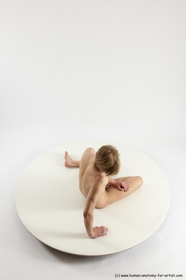 Nude Man White Sitting poses - simple Underweight Medium Brown Sitting poses - ALL Multi angles poses Realistic