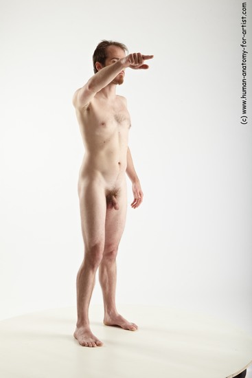 Nude Man White Standing poses - ALL Slim Short Brown Standing poses - simple Realistic