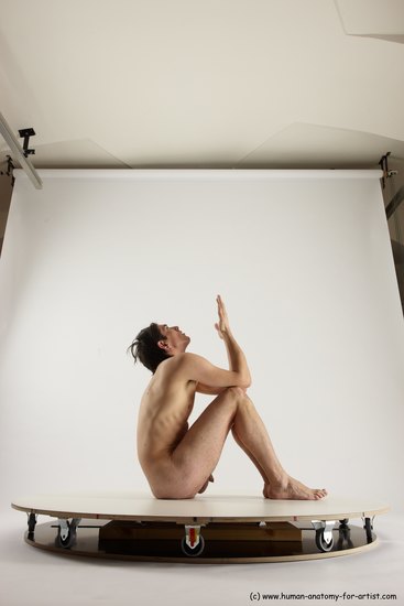 Nude Man White Standing poses - ALL Slim Short Brown Standing poses - simple Multi angles poses Realistic