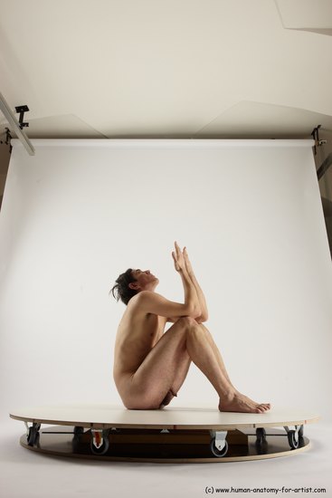 Nude Man White Standing poses - ALL Slim Short Brown Standing poses - simple Multi angles poses Realistic