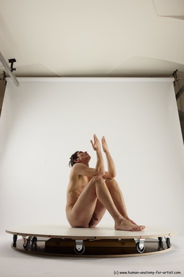 Nude Man White Standing poses - ALL Slim Short Brown Standing poses - simple Multi angles poses Realistic