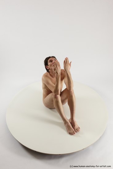 Nude Man White Standing poses - ALL Slim Short Brown Standing poses - simple Multi angles poses Realistic