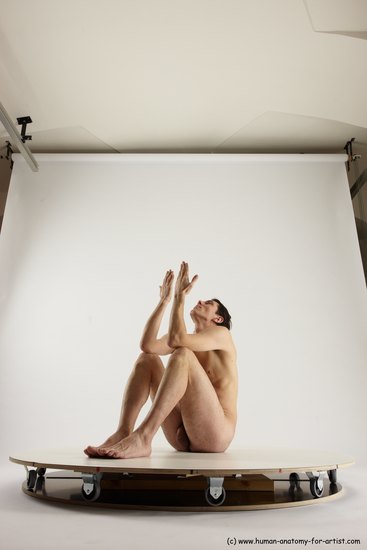 Nude Man White Standing poses - ALL Slim Short Brown Standing poses - simple Multi angles poses Realistic