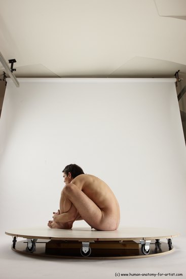 Nude Man White Standing poses - ALL Slim Short Brown Standing poses - simple Multi angles poses Realistic