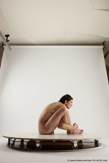 Nude Man White Standing poses - ALL Slim Short Brown Standing poses - simple Multi angles poses Realistic