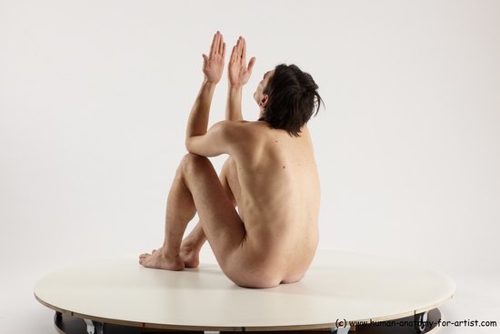 Nude Man White Standing poses - ALL Slim Short Brown Standing poses - simple Multi angles poses Realistic