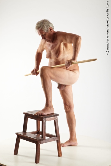 Nude Man White Standing poses - ALL Average Short Grey Standing poses - knee-bend Multi angles poses Realistic