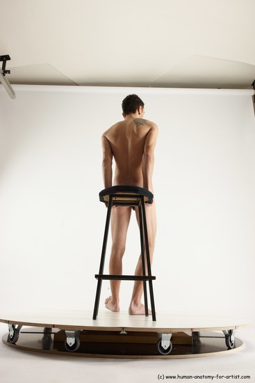 Nude Man White Standing poses - ALL Athletic Short Brown Standing poses - simple Multi angles poses Realistic