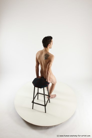 Nude Man White Standing poses - ALL Athletic Short Brown Standing poses - simple Multi angles poses Realistic