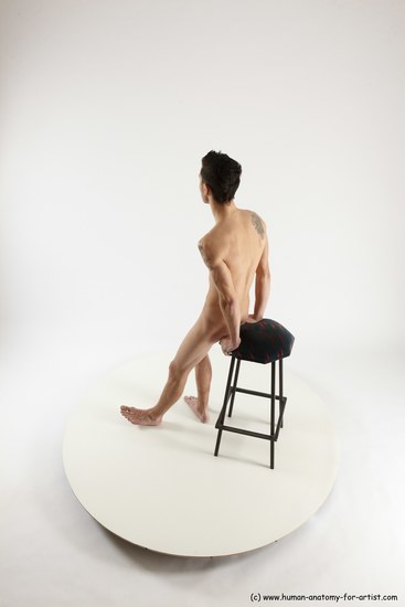 Nude Man White Standing poses - ALL Athletic Short Brown Standing poses - simple Multi angles poses Realistic