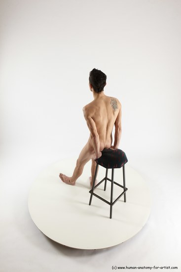 Nude Man White Standing poses - ALL Athletic Short Brown Standing poses - simple Multi angles poses Realistic