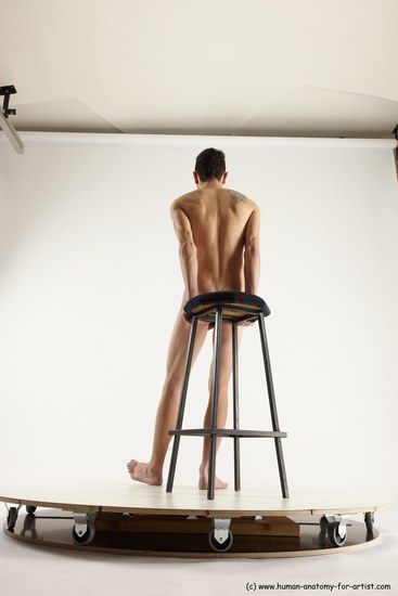 Nude Man White Standing poses - ALL Athletic Short Brown Standing poses - simple Multi angles poses Realistic