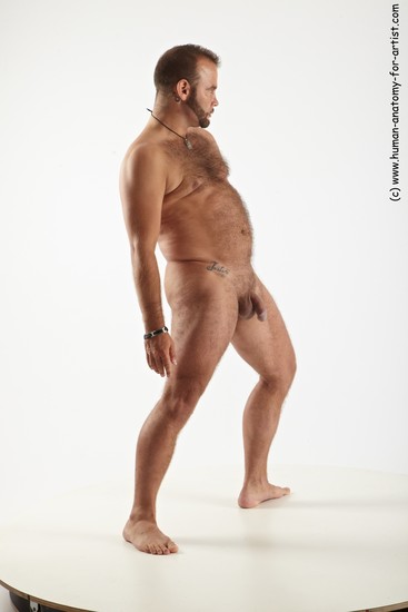 Nude Man White Standing poses - ALL Average Short Brown Standing poses - simple Realistic