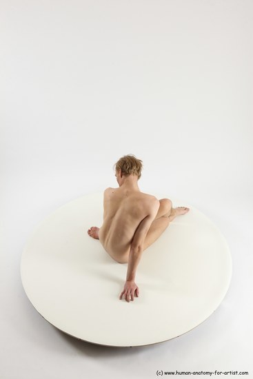 Nude Man White Sitting poses - simple Underweight Medium Brown Sitting poses - ALL Multi angles poses Realistic