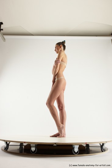 Underwear White Standing poses - ALL Athletic Long Brown Standing poses - simple Multi angles poses Academic