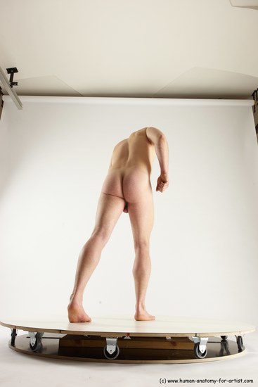 Nude Man White Standing poses - ALL Slim Bald Standing poses - simple Multi angles poses Realistic