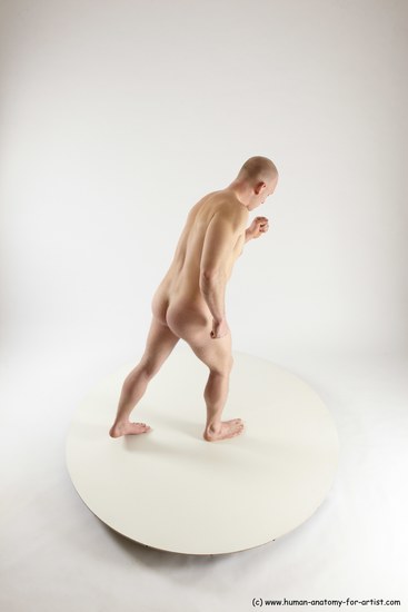 Nude Man White Standing poses - ALL Slim Bald Standing poses - simple Multi angles poses Realistic