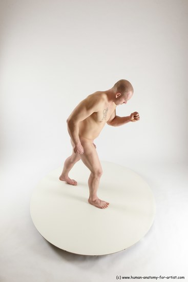 Nude Man White Standing poses - ALL Slim Bald Standing poses - simple Multi angles poses Realistic