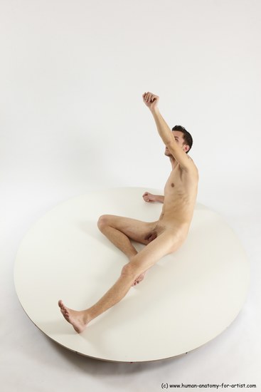 Nude Man White Laying poses - ALL Athletic Short Brown Laying poses - on side Multi angles poses Realistic