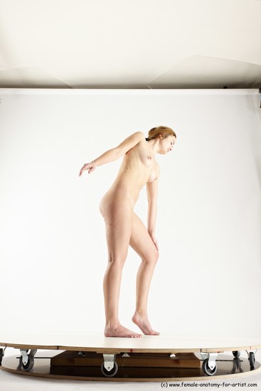 Nude White Standing poses - ALL Slim Long Blond Standing poses - simple Multi angles poses Realistic