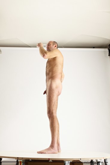 Nude Daily activities Man White Standing poses - ALL Slim Short Brown Standing poses - simple Multi angles poses Realistic