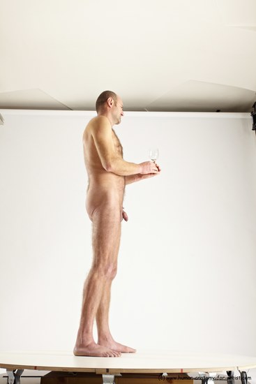 Nude Daily activities Man White Standing poses - ALL Slim Short Brown Standing poses - simple Multi angles poses Realistic